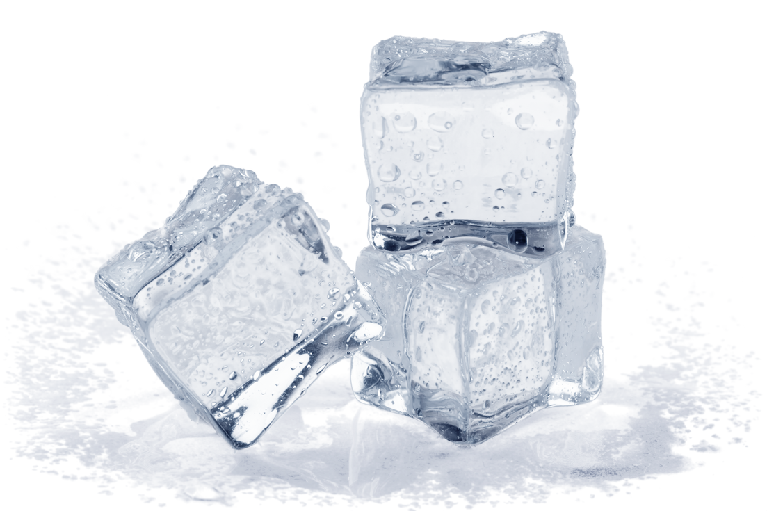 Ice Cubes Stacked Isolated